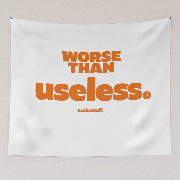 Item preview, 16231-01-COM – Worse than Useless® – Standard (Orange) designed and sold by Uselesstuff.