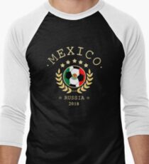 Mexico Mexican Soccer Team Russia 2018 T Shirt Football Fan copa mundial Men's Baseball ¾ T-Shirt
