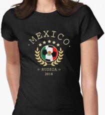 Mexico Mexican Soccer Team Russia 2018 T Shirt Football Fan copa mundial Women's Fitted T-Shirt