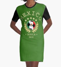 Mexiko-mexikanische Fußball-Team Russland 2018 T-Shirt Fußball Fan Copa Mundial T-Shirt Kleid