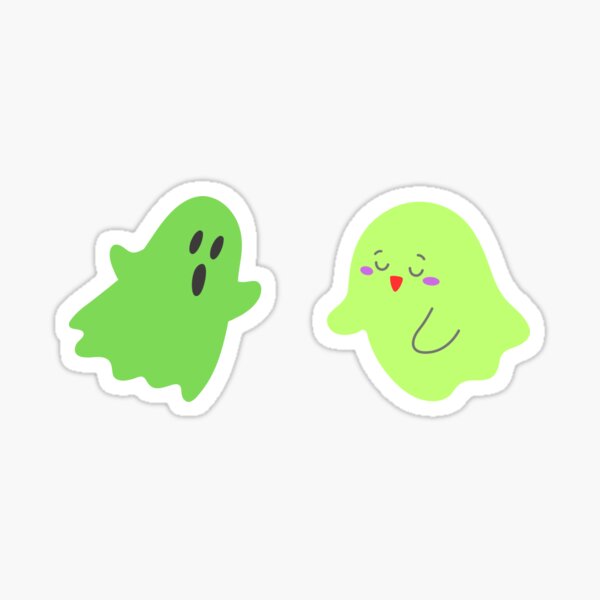 Creepy Cute Ghost Sticker Halloween Pastel Goth Kawaii Daisy 