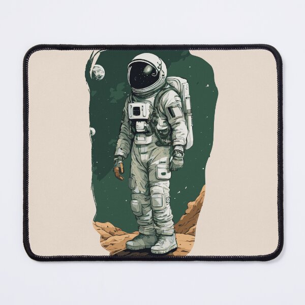 Item preview, Cosmic Explorer: Astronaut on a Distant Planet - Digital Illustration designed and sold by Acim0.