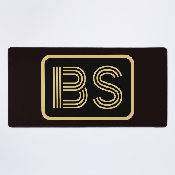Item preview, BS Initials Gold Geometric Letters designed and sold by Jeallan Designs.
