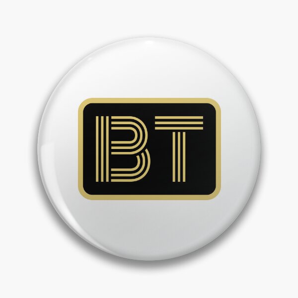 Artikelvorschau, BT-Initialen goldene geometrische Buchstaben entworfen und verkauft von Jeallan Designs.