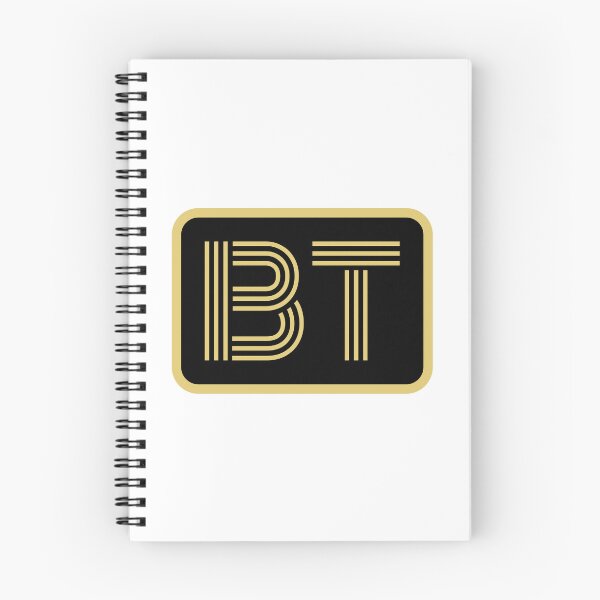 Artikelvorschau, BT-Initialen goldene geometrische Buchstaben entworfen und verkauft von Jeallan Designs.