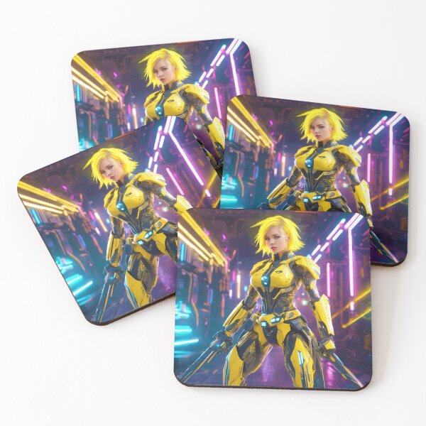 Item preview, cyberpunk girl 04 yellow designed and sold by WELCRAFT.