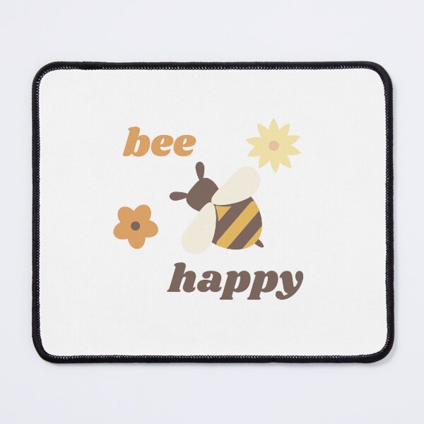 Item preview, Happy bee and some flowers minimalist image designed and sold by CleanDecor.