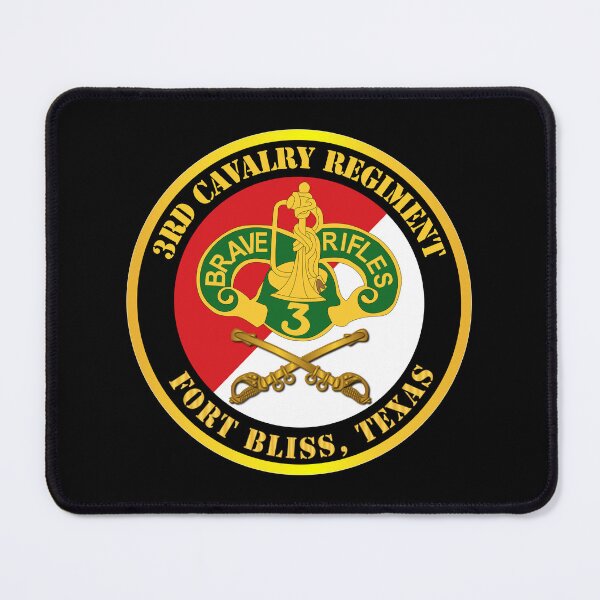 Item preview, Army - 3rd Cavalry Regiment DUI - Red White - Fort Bliss Texas designed and sold by Military Insignia Products.