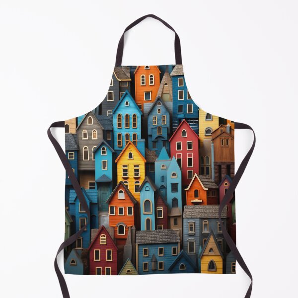 Item preview, Vibrant Colourful Houses - Artistic Design designed and sold by SuperSeries.