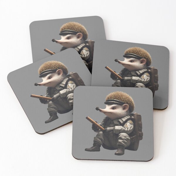 Item preview, hedgehog soldier designed and sold by SketchysDESIGNS.