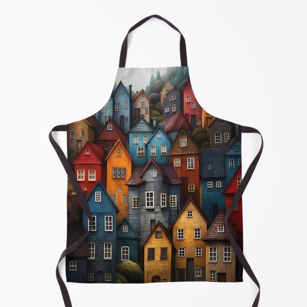 Item preview, Vibrant Town Aesthetic: Multicolored Houses in Town designed and sold by SuperSeries.