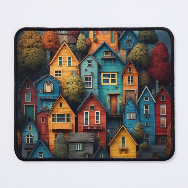 Item preview, Multicolored Village At Night designed and sold by SuperSeries.