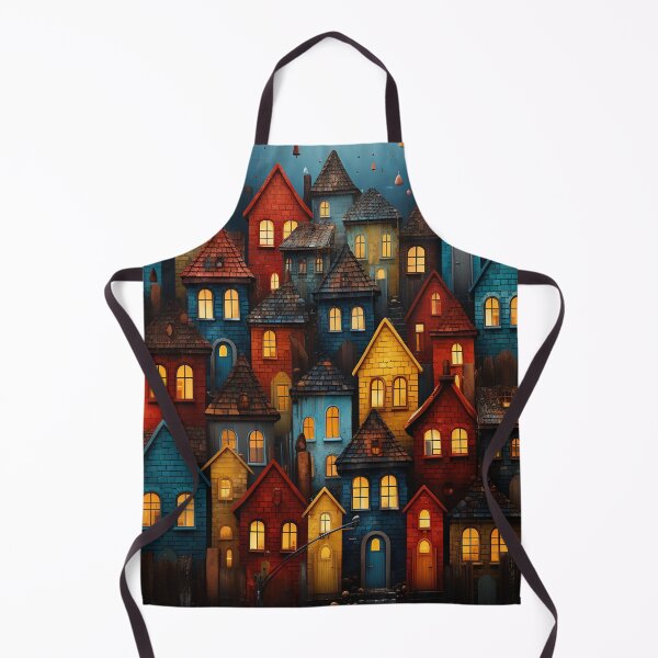 Item preview, Vibrant Riverside Town: Reflective Colors by the Water designed and sold by SuperSeries.
