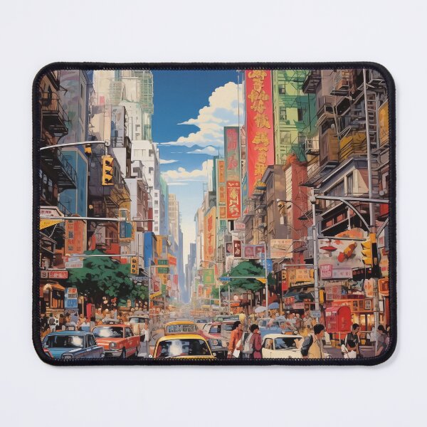 Item preview, The yellow taxi on the road alley china town digital arts designed and sold by EternityLoves.