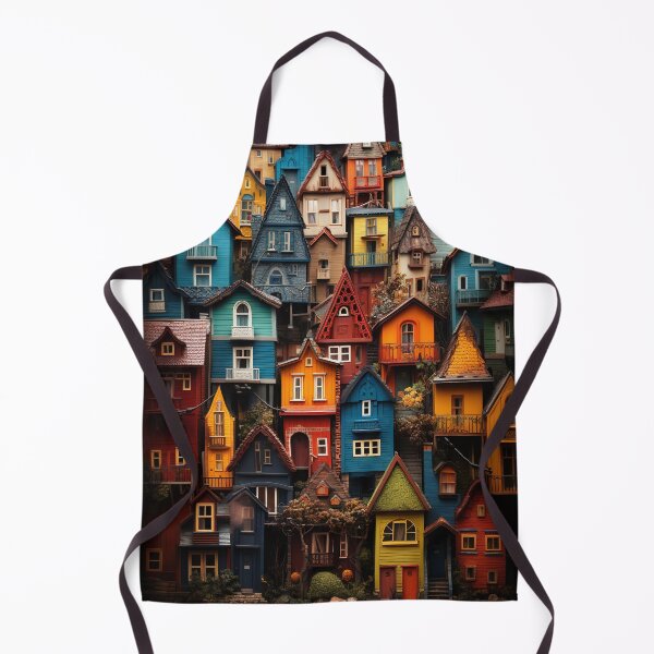 Item preview, Densely Packed Vibrant Tiny Houses: Village Charm in Color designed and sold by SuperSeries.