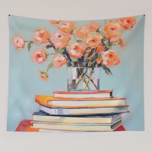 Item preview, Reading Book Stack: Literary Journey For Book Lovers designed and sold by Lovegrass Prints.