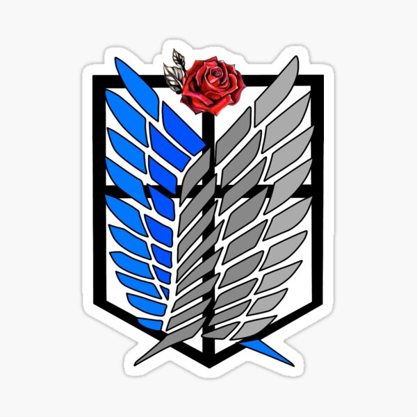 Attack On Titan Logo The Scouting Legion Sticker by Anime Art - Pixels
