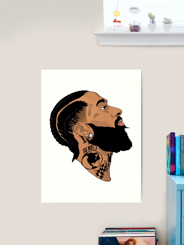 Nipsey Hussle Art Print for Sale by luzerome