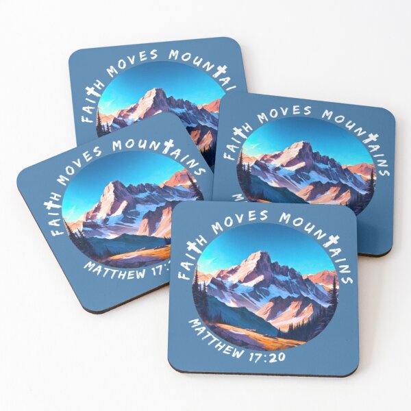 Item preview, Inspirational Verse Pins: Carry Hope with You - Faith Moves Mountains designed and sold by DesigntshirtWB.