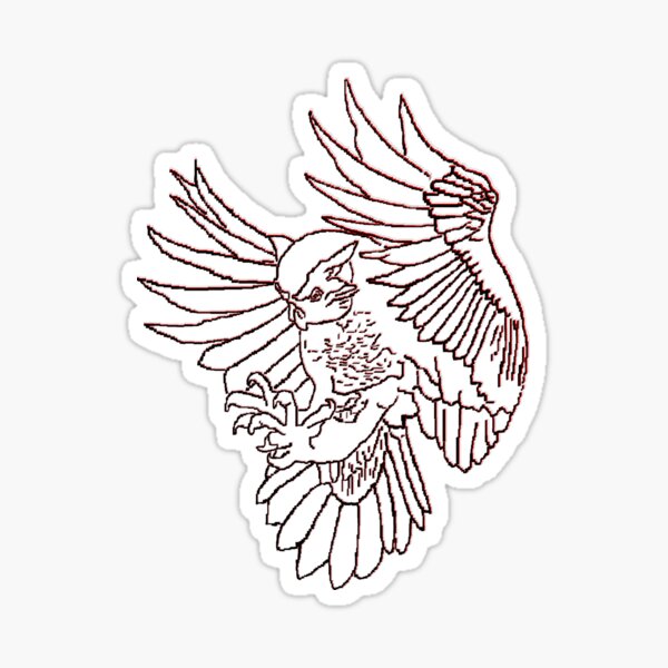 Bubo Sticker for Sale by Crestedge Designs