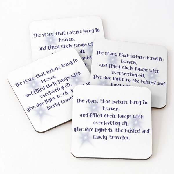 Item preview, Everlasting Stars: A John Milton Quote Design designed and sold by wordartistry.