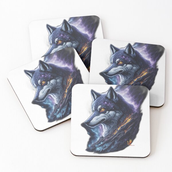 Item preview, Great Lightning Wolf (White) designed and sold by AmaziaCo.