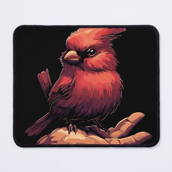 Item preview, Cute Northern Cardinal on hand designed and sold by TomFrontierArt.