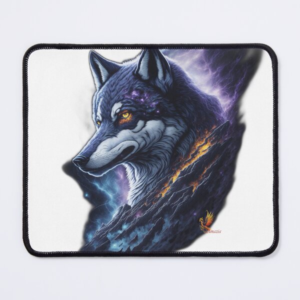 Item preview, Great Lightning Wolf (White) designed and sold by AmaziaCo.