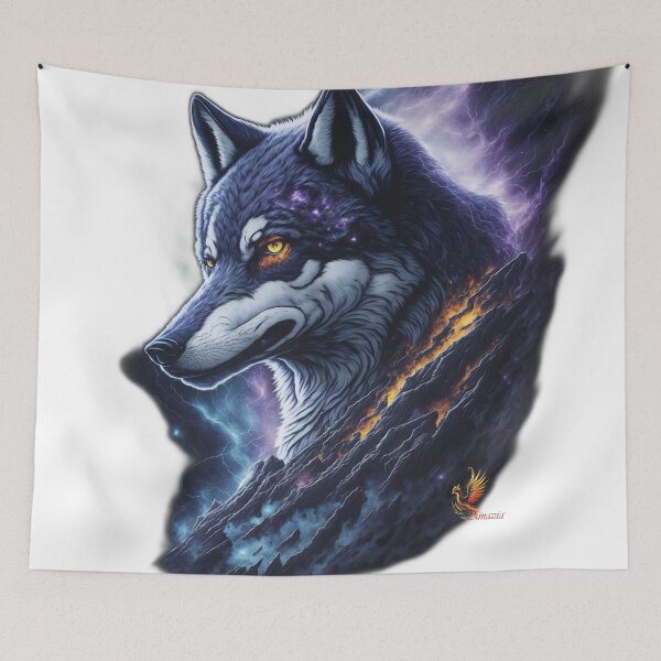 Item preview, Great Lightning Wolf (White) designed and sold by AmaziaCo.