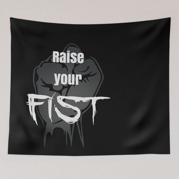 Item preview, Raise Your Fist White designed and sold by StayAwakeGrphx.
