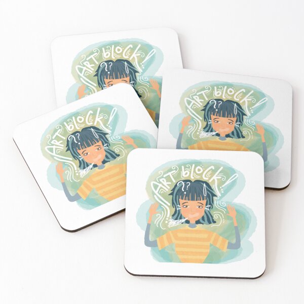 Item preview, art block girl sticker designed and sold by deane-frnnd.
