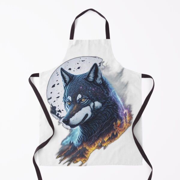 Item preview, Elemental Moon Wolf (White) designed and sold by AmaziaCo.