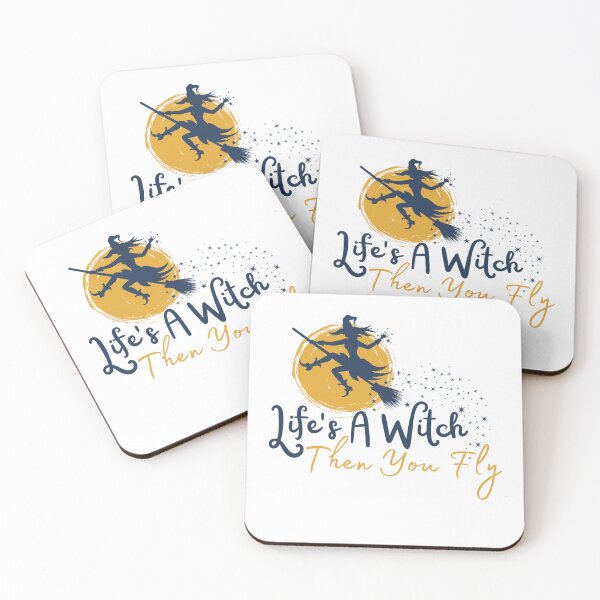 Item preview, Life's A Witch Then You Fly designed and sold by StoneybrokeM.