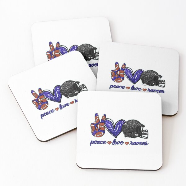 Item preview, Peace Love Ravens - Football Team Active  designed and sold by roxaneweber.