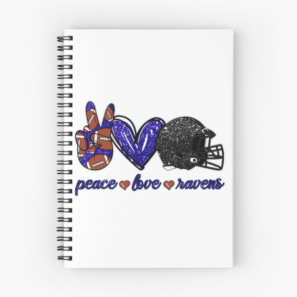 Item preview, Peace Love Ravens - Football Team Active  designed and sold by roxaneweber.