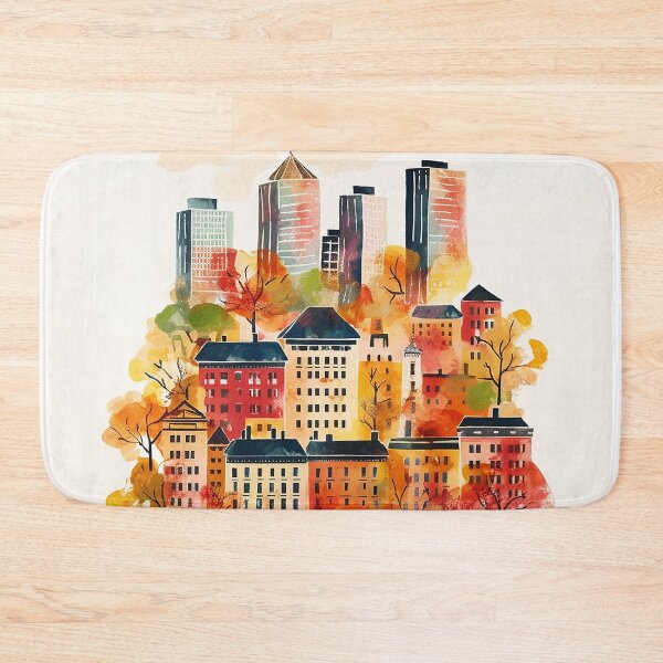 Item preview, Boston Autumn Aesthetic Vintage Architecture designed and sold by Lovegrass Prints.