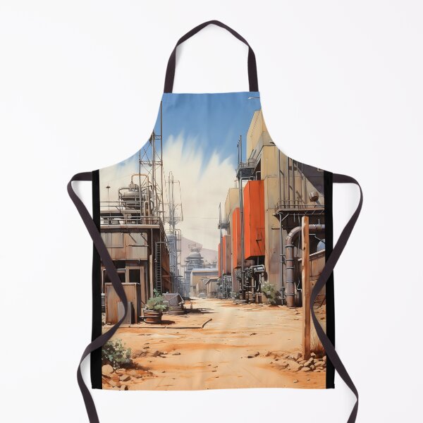 Item preview, Landscape of Rusty Post Apocalyptic Industrial Area Buildings and Wasteland designed and sold by Je-we.