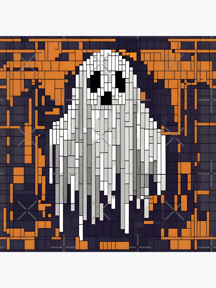 Pixel Halloween Pattern Pillows | LookHUMAN