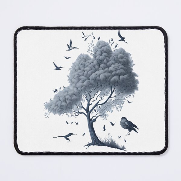 Item preview, Pencil drawing of trees and birds designed and sold by Shadyshoo.