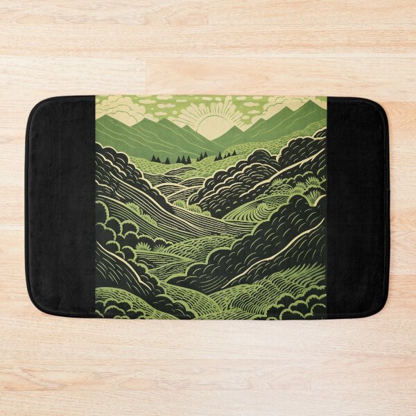 Item preview, Flush Green Wonderland Design: Inspired Minimalist Design  designed and sold by GreenBubble - Shop and reforest.
