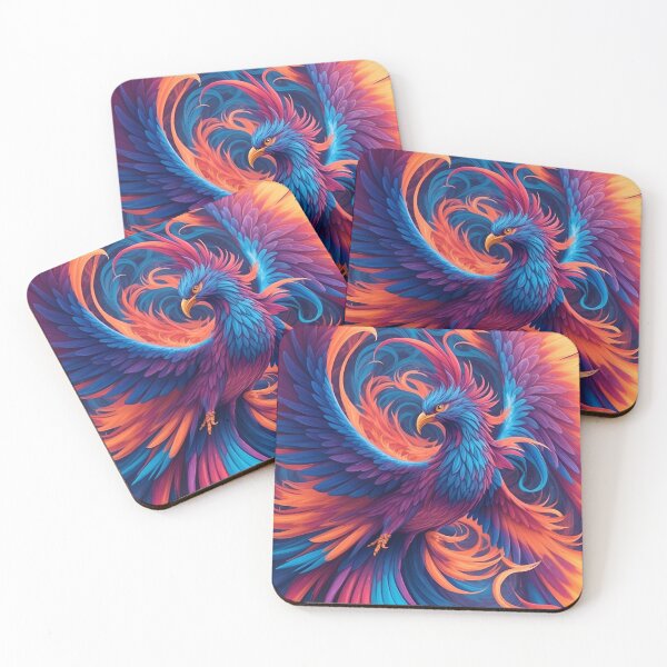 Item preview, "Phoenix Blooms: Radiant Resurgence in a Swirl of Colors" T- shirt designs designed and sold by AyushAIImage01.