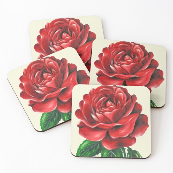 Item preview, Red Rose (beige background) designed and sold by SandraWarmerdam.