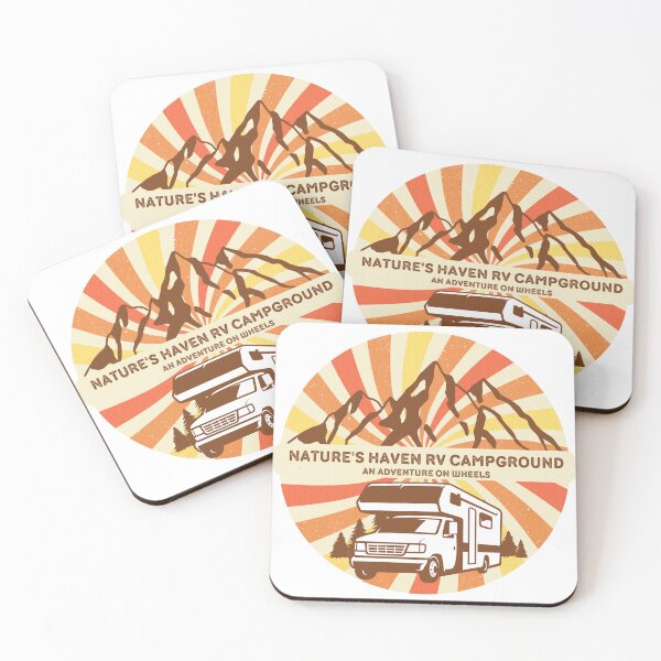 Item preview, 70s Vintage RV Camping Graphic Print designed and sold by LittleCabinLife.