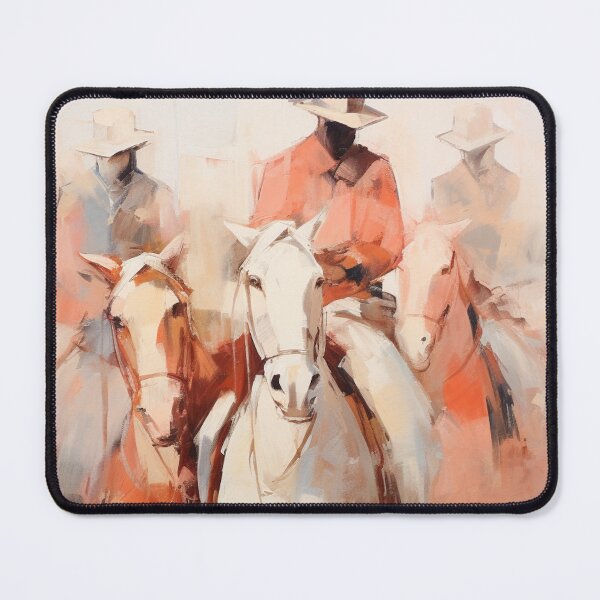 Item preview, Abstract Cowboys Riding Horses: Artistic Western Design designed and sold by pokedez.