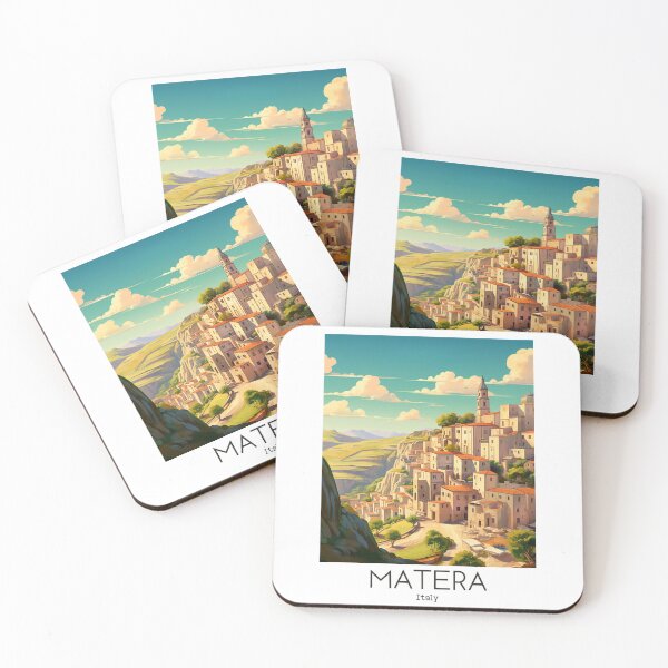 Item preview, A Vintage Travel Illustration of Matera - Italy designed and sold by GoodOldVintage.