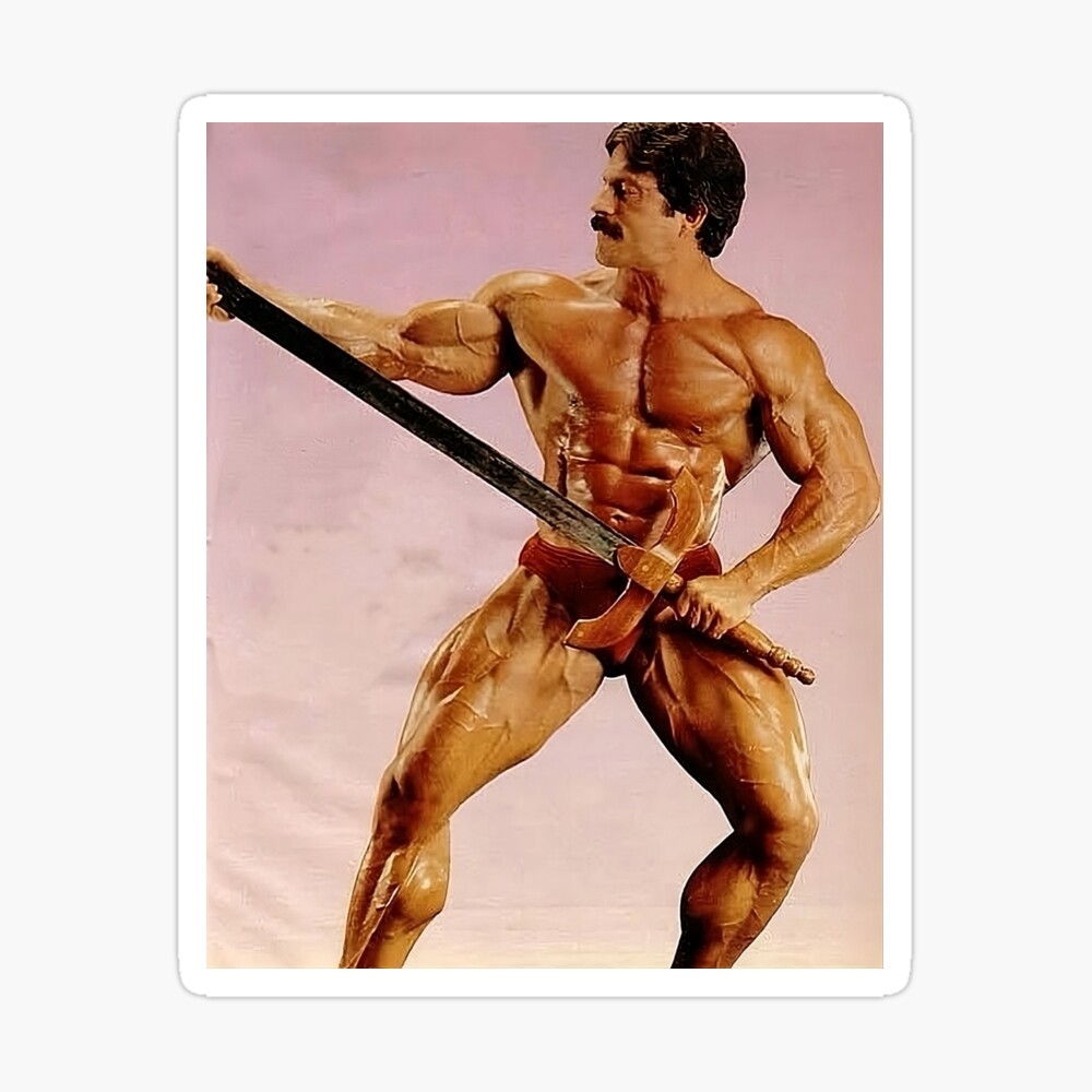 Mike Mentzer crucifix pose