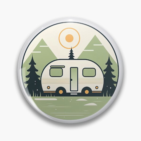 Item preview, Minimalist Green Airstream Adventurer designed and sold by sμ (smew).