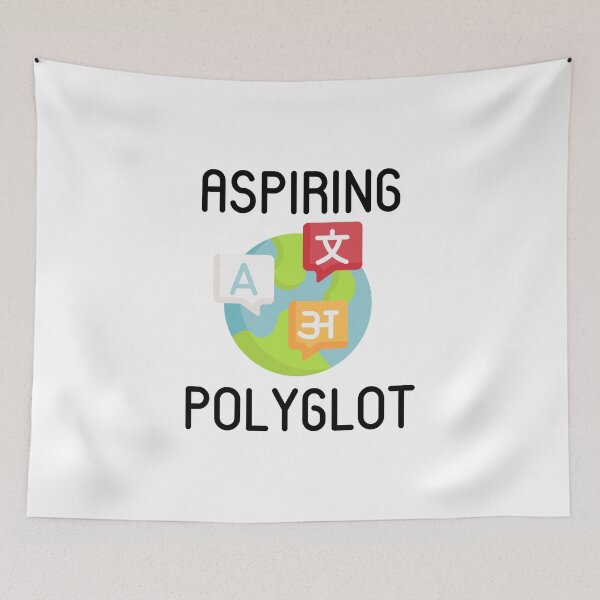 Item preview, Aspiring Polyglot designed and sold by GoofyLab.