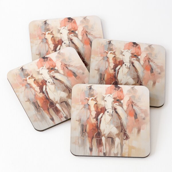 Item preview, Abstract Cowboys Riding Horses: Artistic Western Design designed and sold by pokedez.