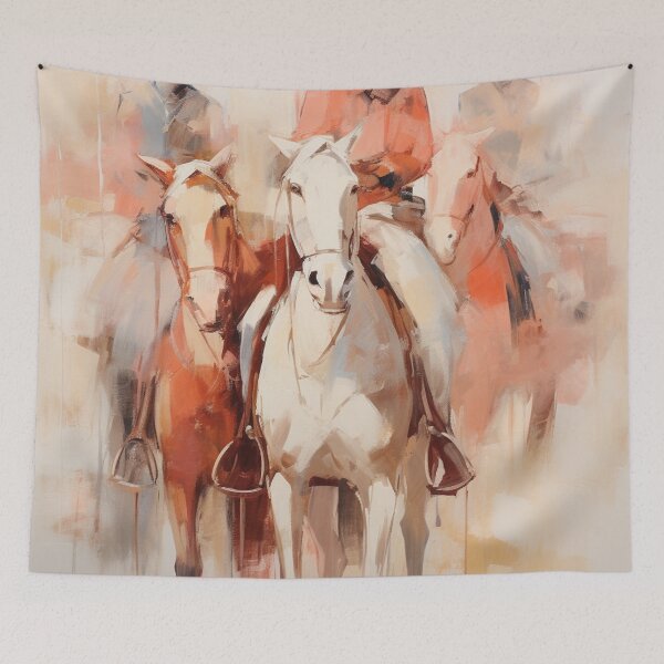 Item preview, Abstract Cowboys Riding Horses: Artistic Western Design designed and sold by pokedez.